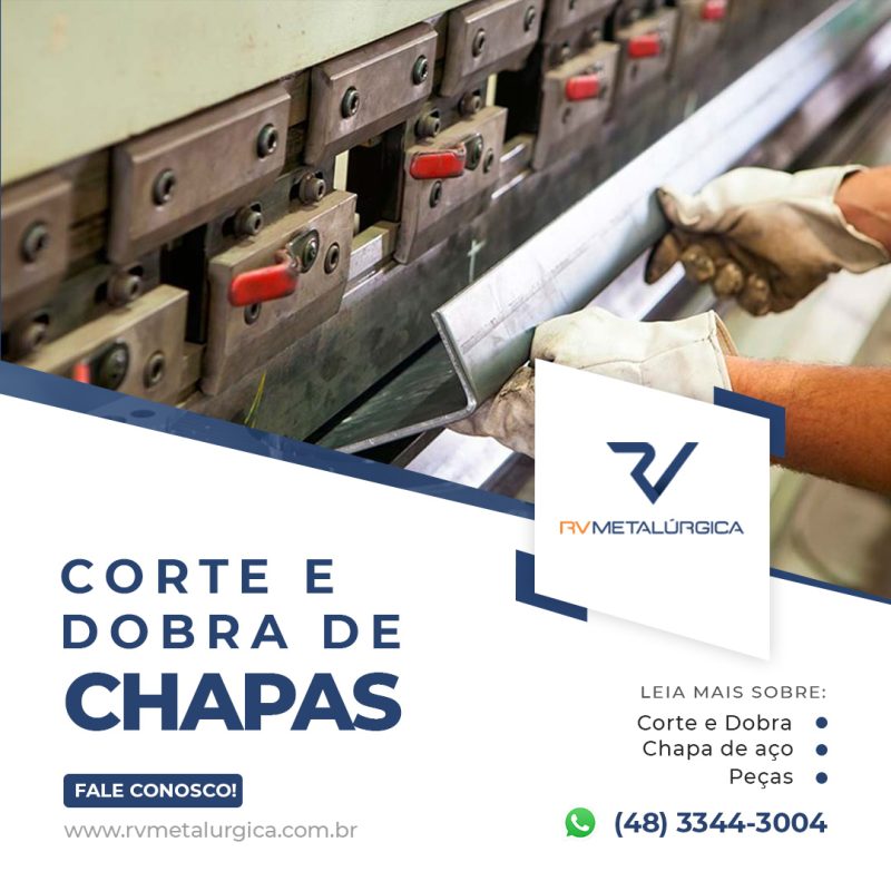 Precisando de corte e dobra de chapas Você encontra na RV RV